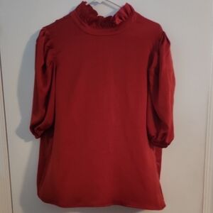 THML Vibrant Red Blouse NWOT